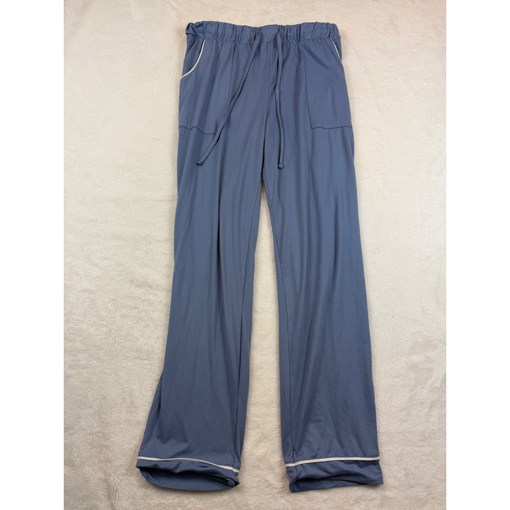 Lucky Brand Womens Blue Pajama Lounge Pants Drawstring Pockets Size Medium